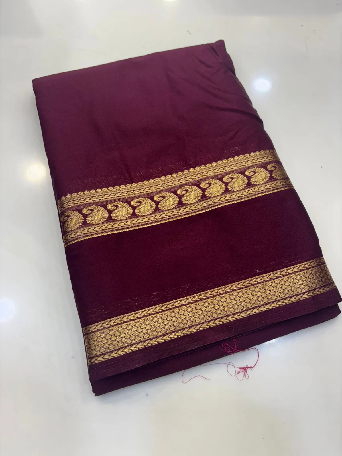 SEMI CRAPE MYSORE SILK BENTEX border