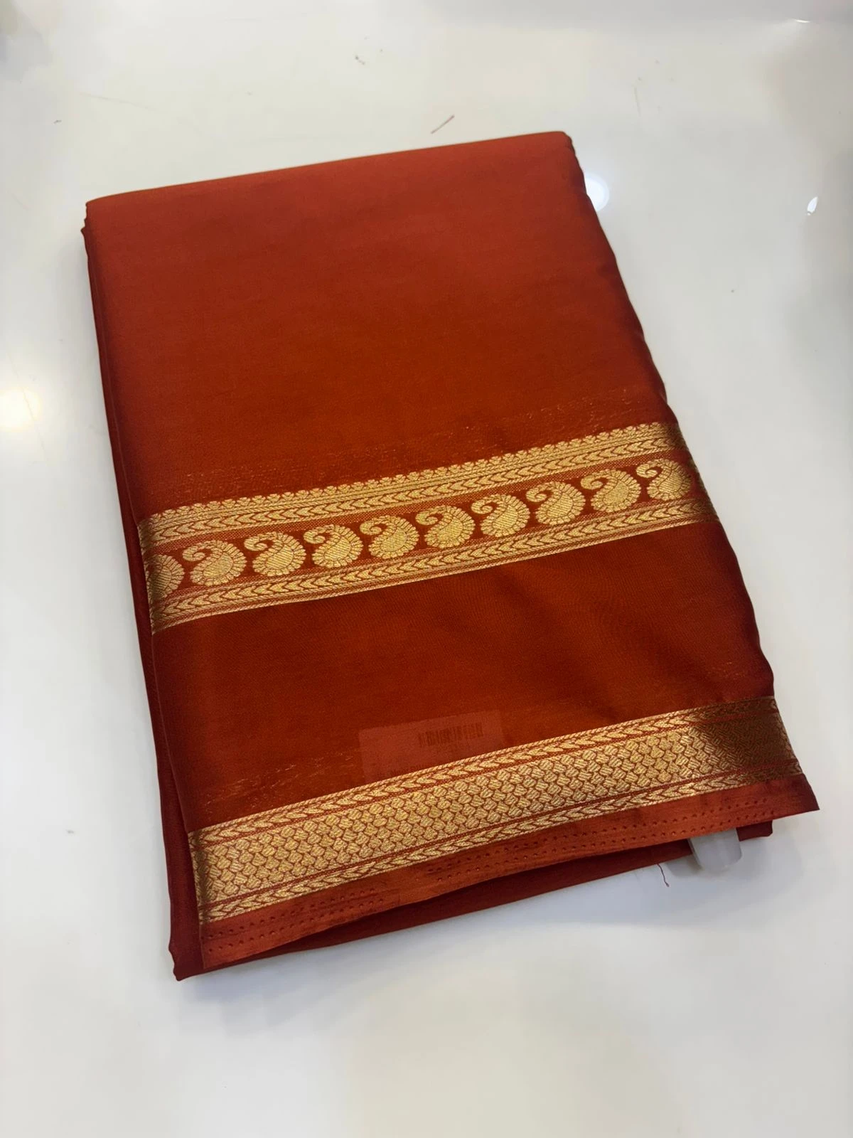 SEMI CRAPE MYSORE SILK BENTEX border