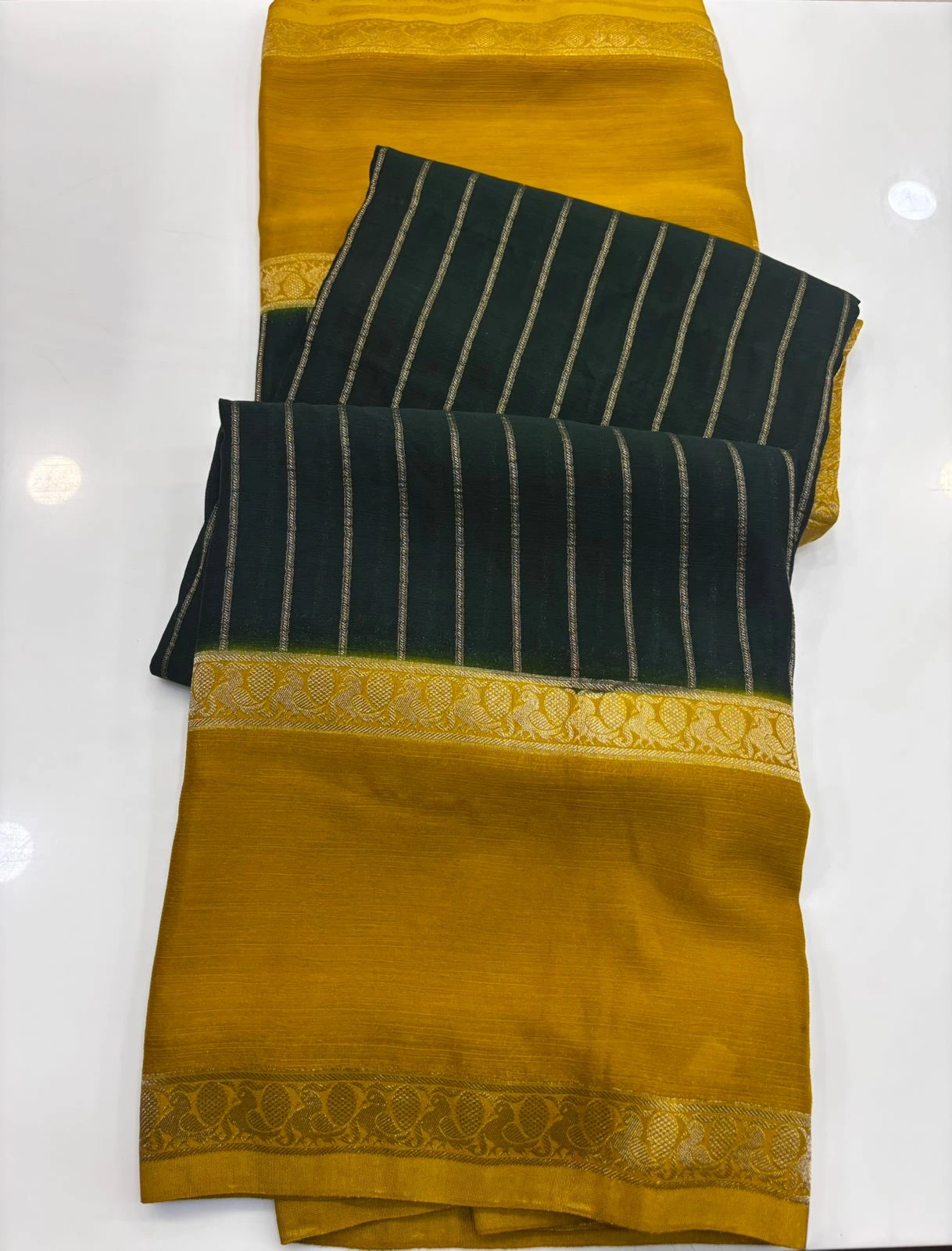 Wrinkle CRAPE SILK bentex border