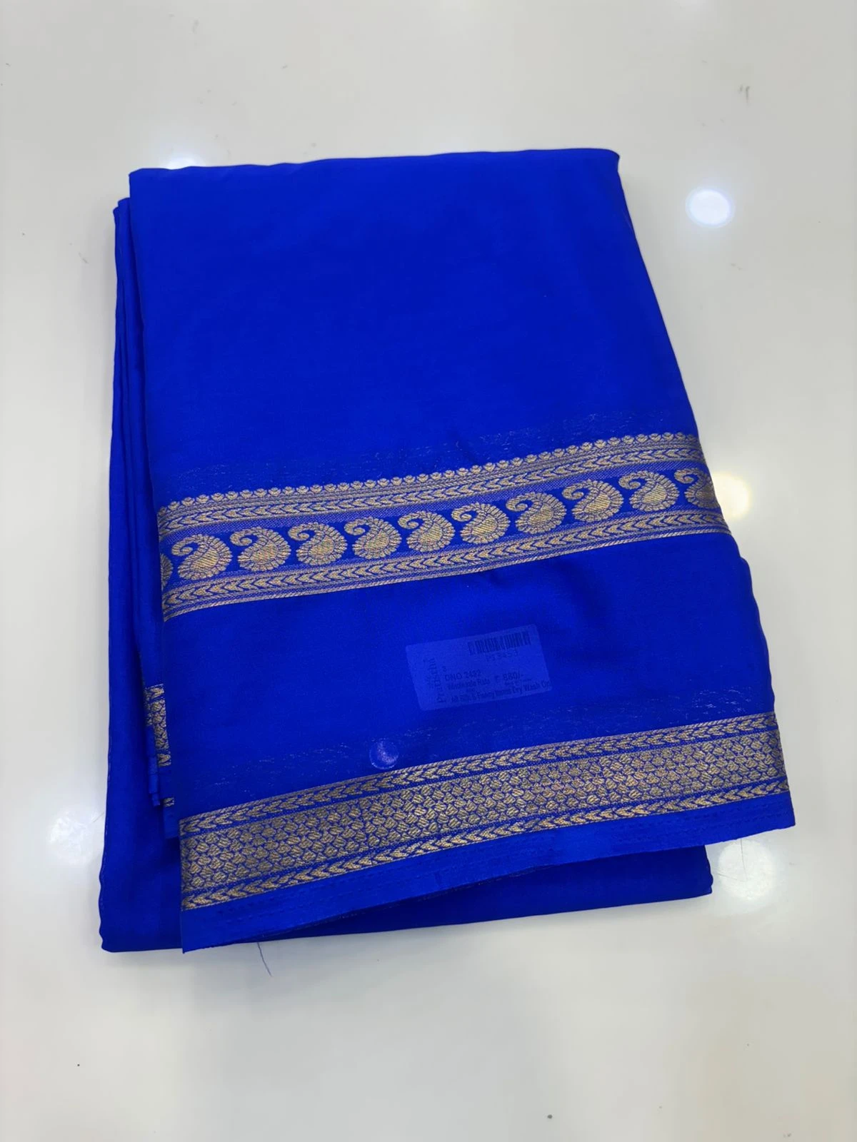 SEMI CRAPE MYSORE SILK BENTEX border
