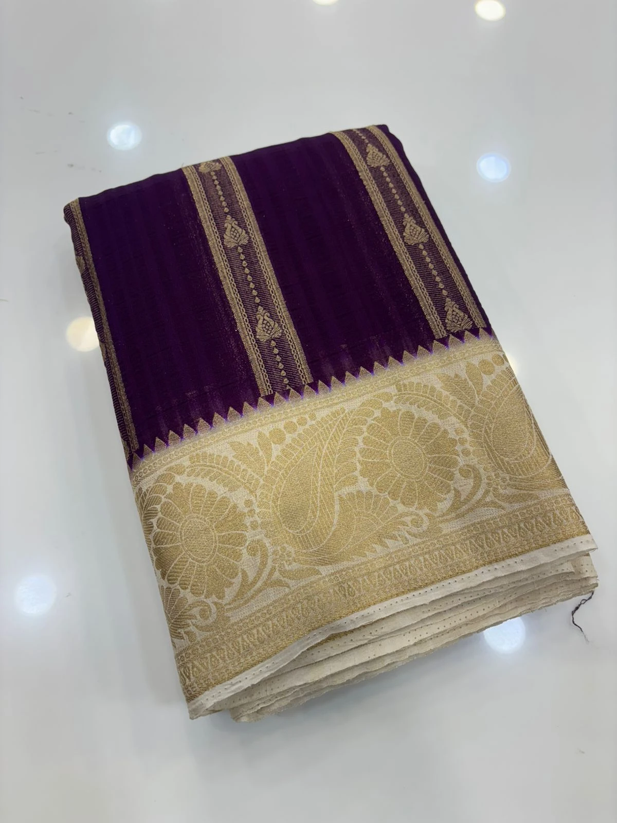 TUSSER Banarasi Georgette